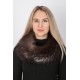 Silver fox fur neck warmer